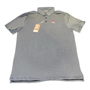 US Open USGA LACC Blue Striped Golf‎ Performance Drift Polo Men's XL 123rd NWT